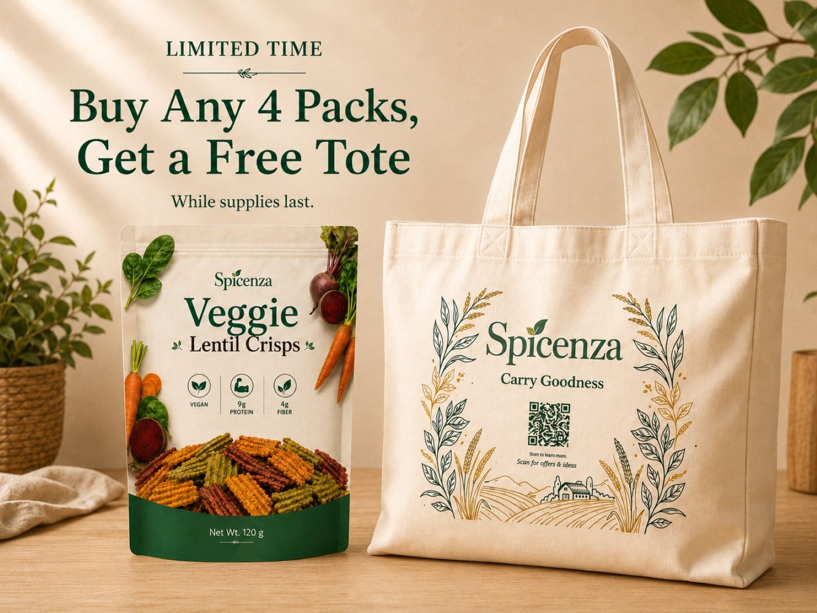 Spicenza launch snack assortment