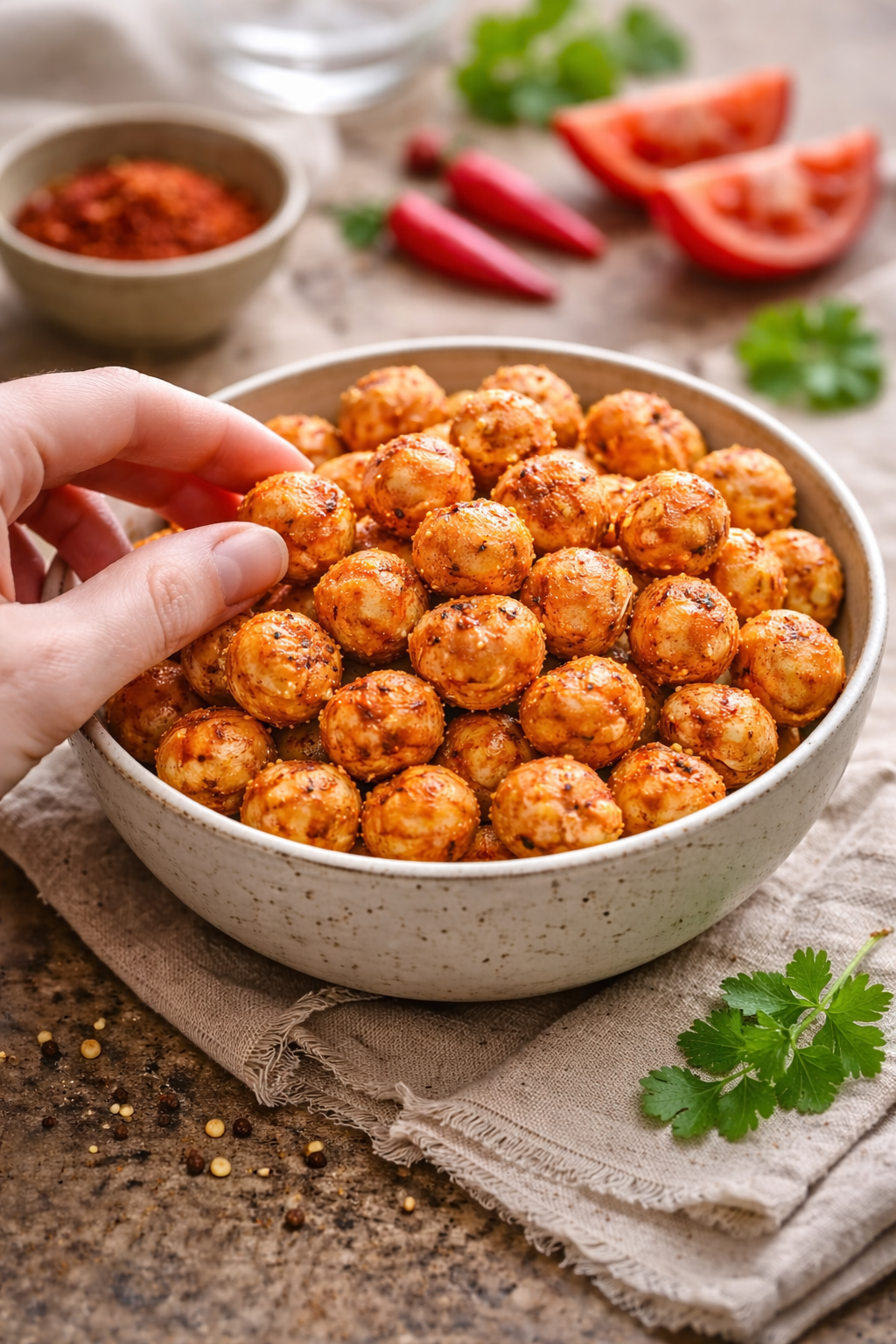 Roasted Makhana | Tangy Tomato